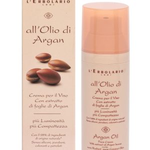 Crema Viso All’Olio Di Argan tutti i tipi di pelle. Nutrimento e compattezza. 50ml L’Erbolario