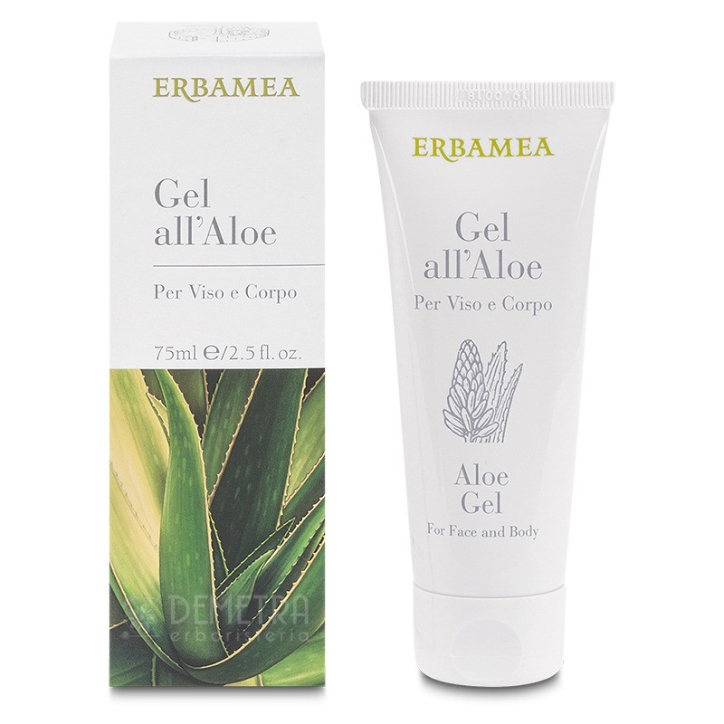 Gel all’Aloe per viso e corpo 75ml – Erbamea - immagine 2