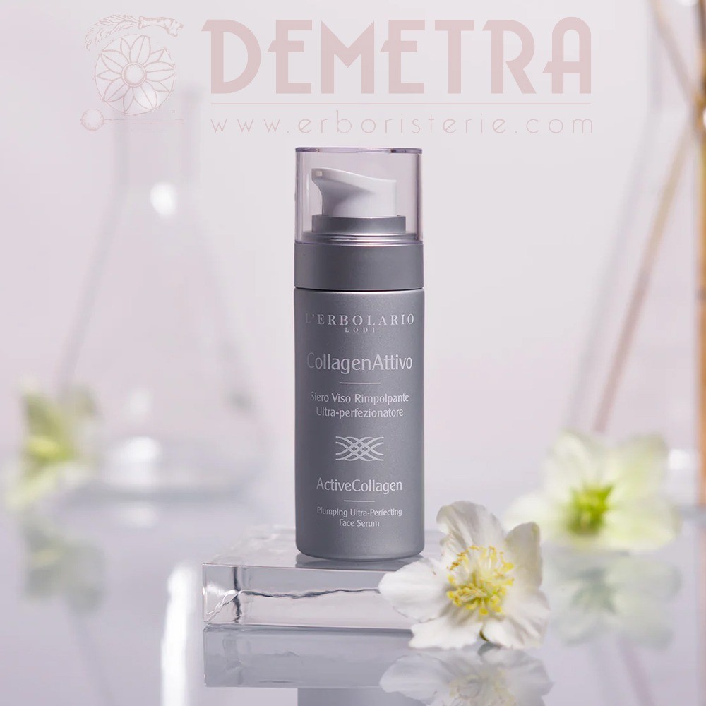 CollagenAttivo Siero Viso Antiage Rimpolpante Ultra-perfezionatore con Collagene biomimetico Erbolario - immagine 3