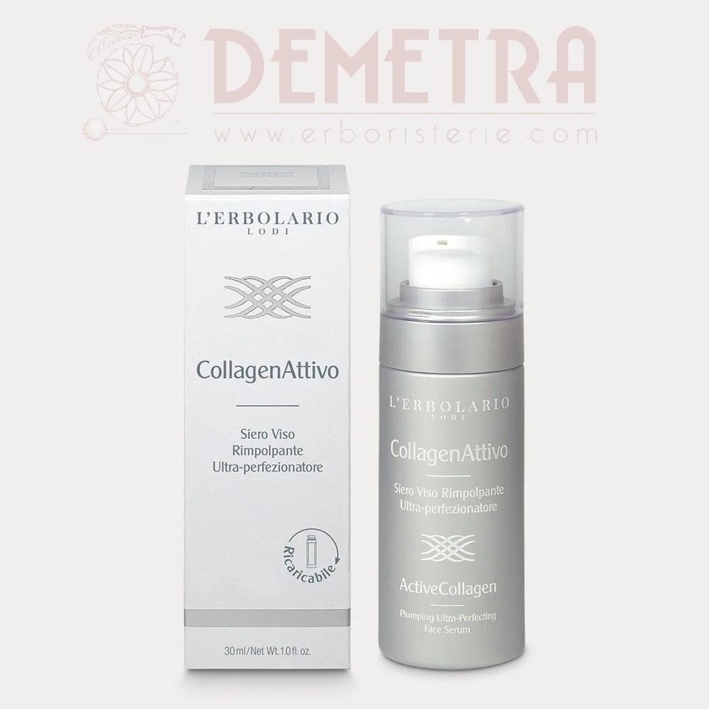 CollagenAttivo Siero Viso Antiage Rimpolpante Ultra-perfezionatore con Collagene biomimetico Erbolario