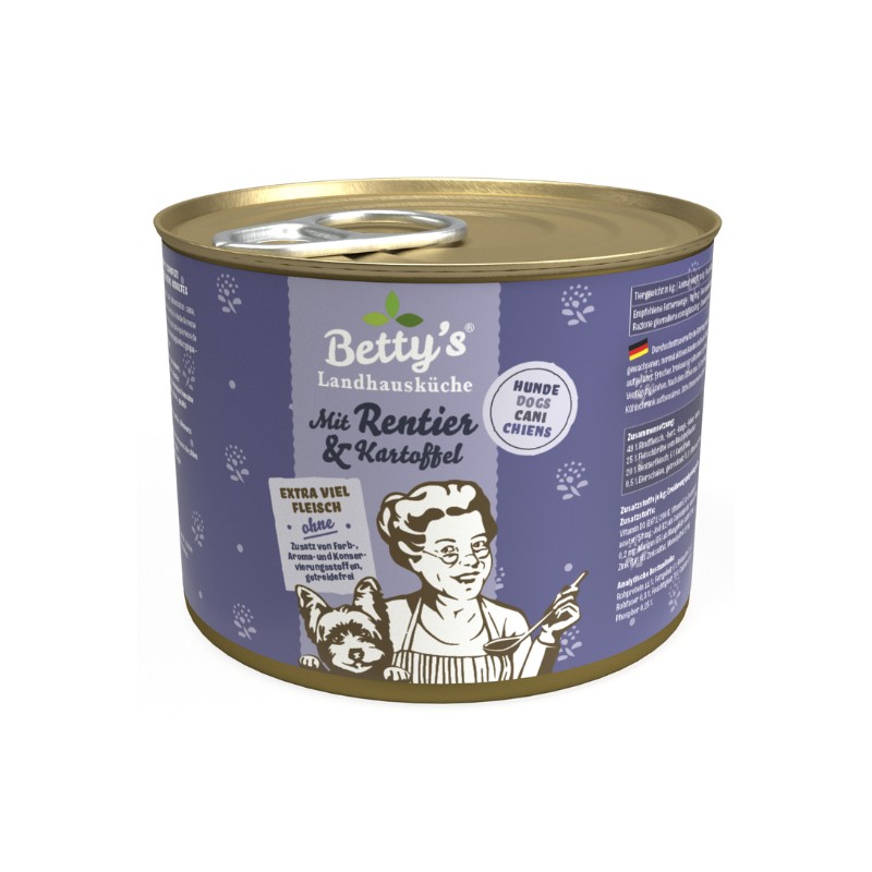 Betty’s Landhausküche Renna e Patate Umido per Cani - immagine 2