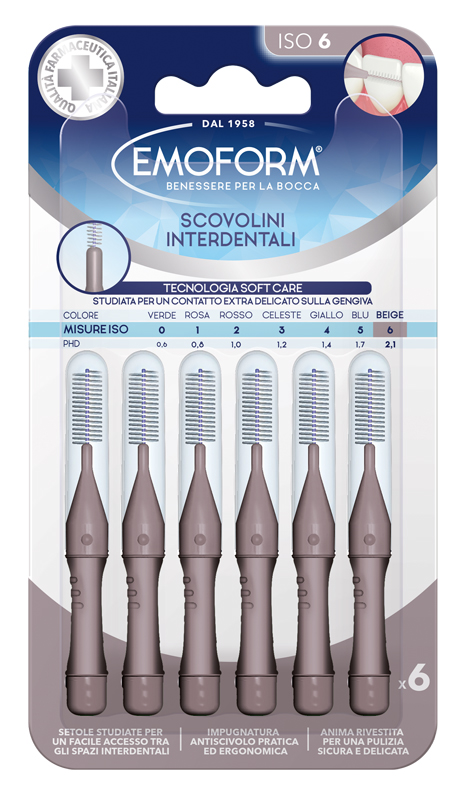 EMOFORM SCOVOLINO ISO 6 BEIGE 6 PEZZI - immagine 2
