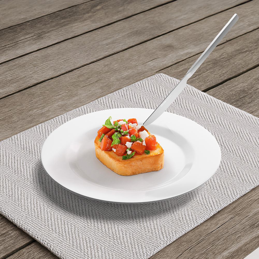 Coltelli da tavola in acciaio inox Satinato opaco 23,5cm 3 pezzi - immagine 3