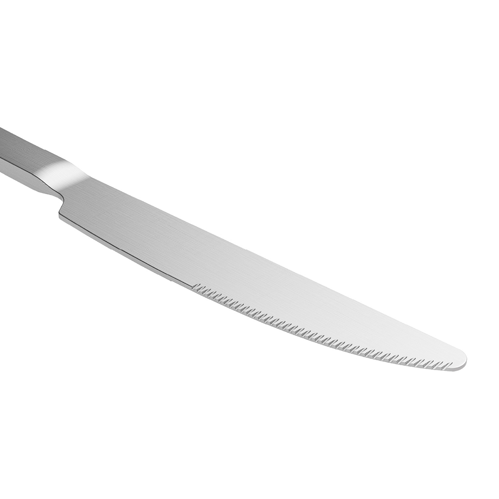 Coltelli da tavola in acciaio inox Satinato opaco 23,5cm 3 pezzi - immagine 7