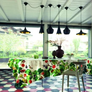 Tag House Artissima Tovaglia In Cotone Stampato 3977 Ficus
