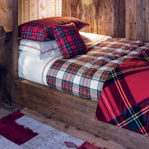 Bossi Plaid Imbottito In Cotone Tinto In Filo King 1376