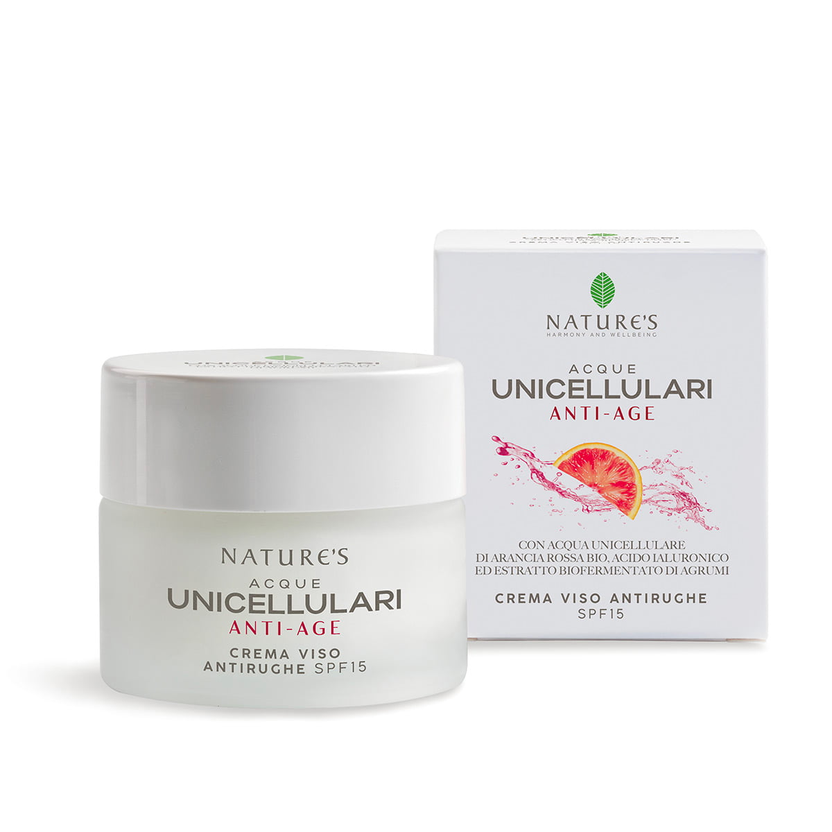 Nature’s Acque Unicellulari Crema Viso Antirughe spf15 50ml