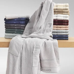 Trussardi Set 5 Pezzi In Spugna Di Cotone Ribbon