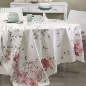 Blumarine Tovaglia In Panama Di Cotone Stampato Zelda