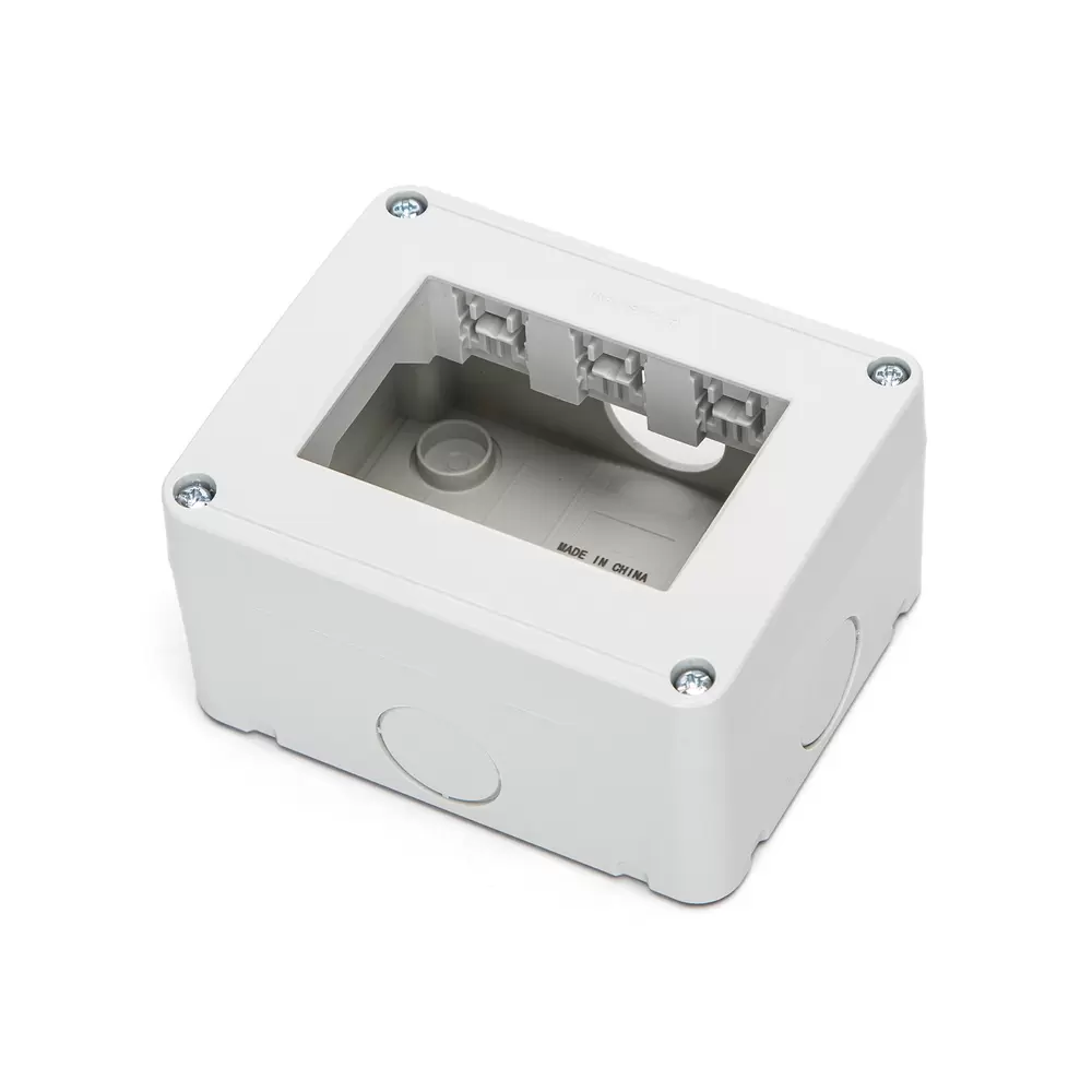 Cassetta esterna 3 moduli custodia IP20 per pulsanti compatibile anche con BTicino Livinglight - immagine 2