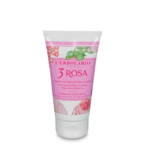 3 Rosa Crema Mani Nutriente 75ml L’Erbolario