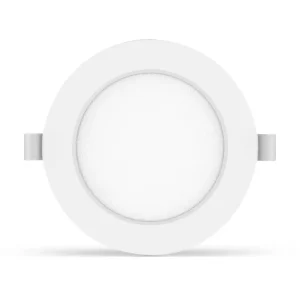 Faretto Led slim da incasso 9W Rotondo Cornice bianca Apertura 100 gradi Bianco caldo 3000K Aigostar