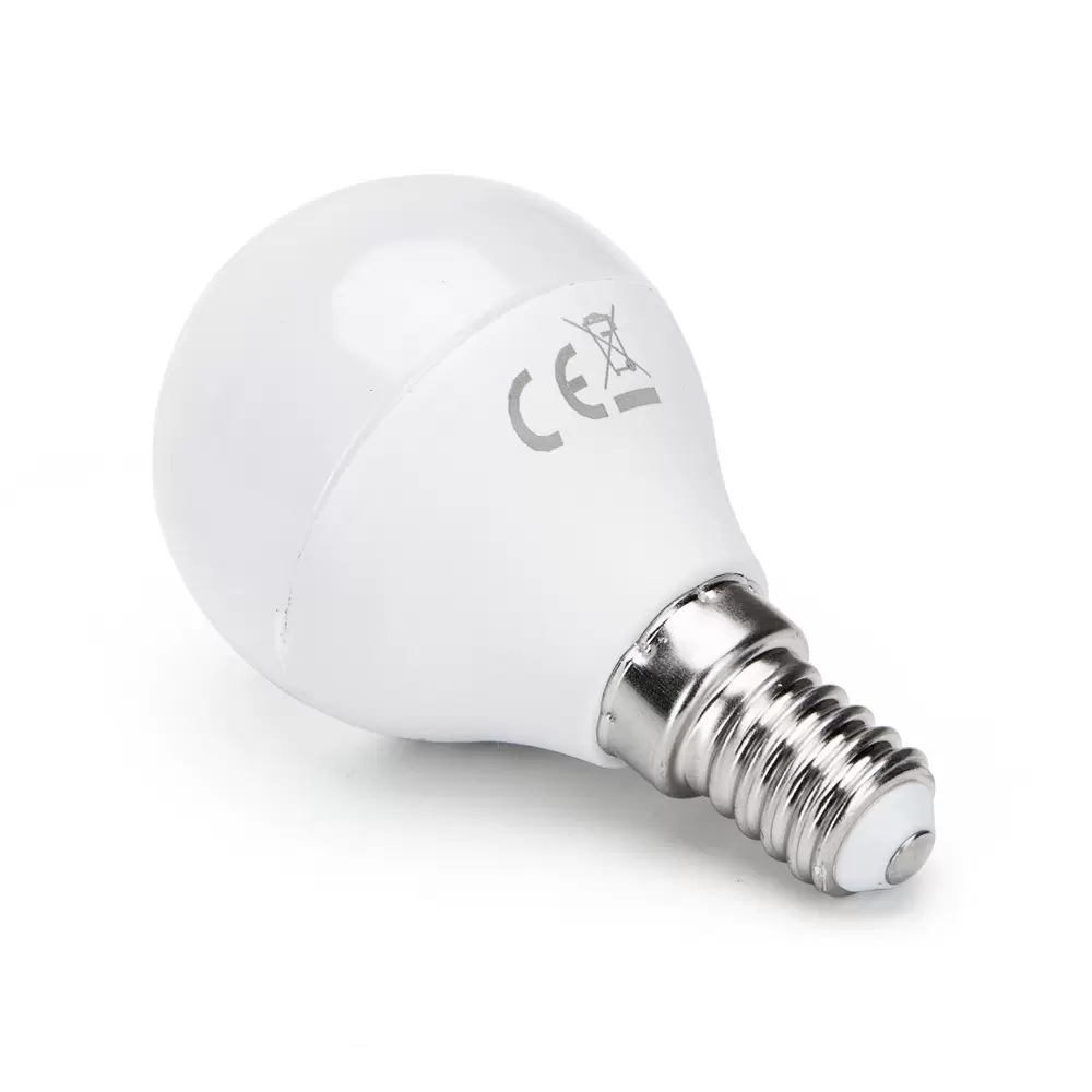 Lampadina Led E14 G45 a sfera 9W Bianco neutro 4000K Aigostar - immagine 3