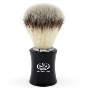 Pennello Da Barba Omega In Fibra Sintetica HI-Brush Con Manico In Plastica ABS Art. 0146818