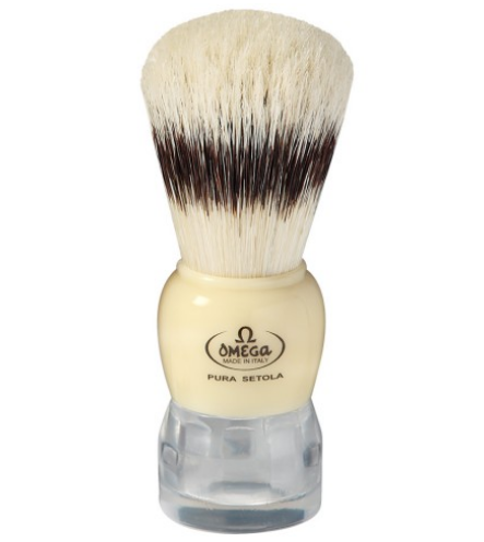 Pennello Da Barba Omega In Pura Setola-effetto tasso Con Manico In Plastica Art. 81054 - immagine 2
