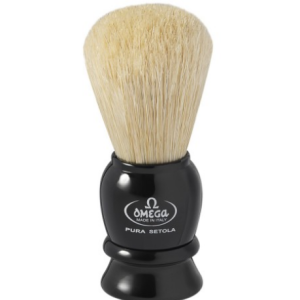 Pennello Da Barba Omega In Pura Setola con Manico In Plastica Art. 13564