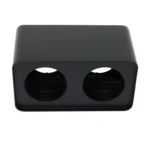 Portafaretto fisso per faretto Cobfix 10W da superfice 200x110mm Nero Rettangolare 2 posti M LEDME