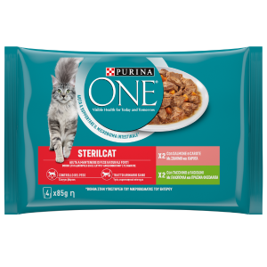 Purina One Sterilcat Salmone Tacchino 4 x 85 g