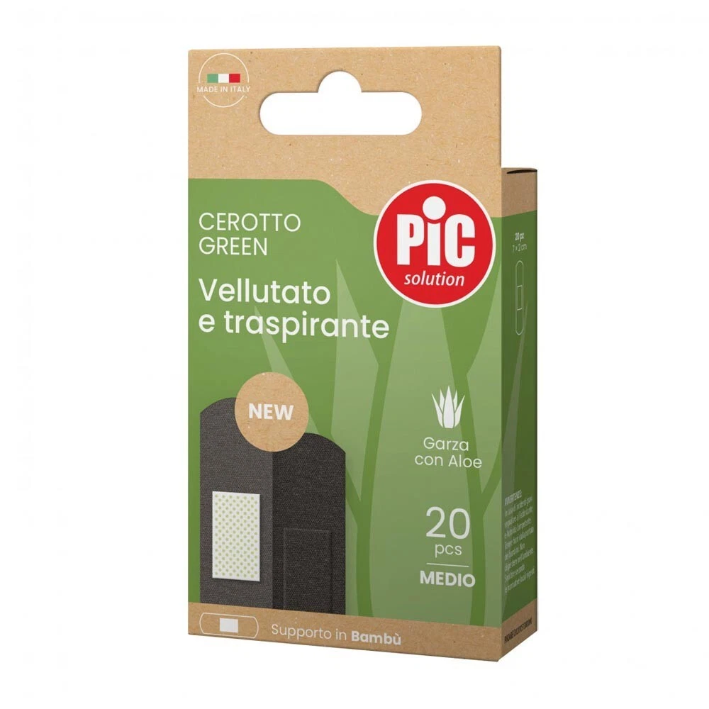Pic solution 20 Cerotto Green Vellutato e Traspirante con Aloe medio in Bambù