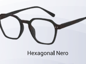 OCCHIALE DA LETTURA PREMONTATO T-VEDO HEXAGONAL NERO 1,00